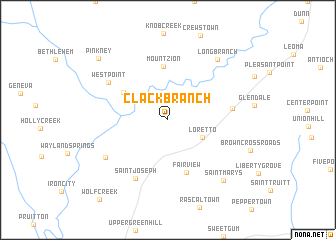 map of Clack Branch