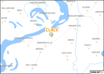 map of Clack