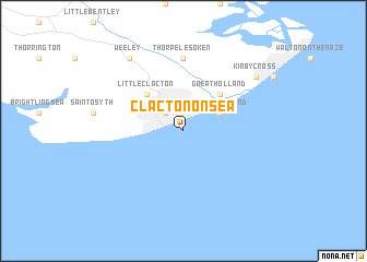 map of Clacton-on-Sea