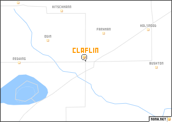 map of Claflin