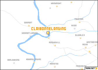 map of Claiborne Landing