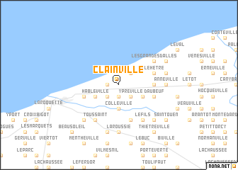 map of Clainville