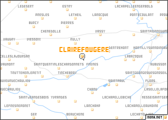 map of Clairefougère