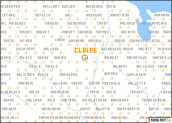 map of Claire