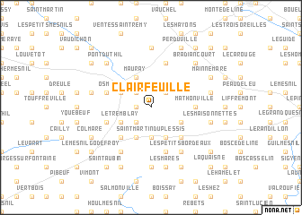 map of Clairfeuille