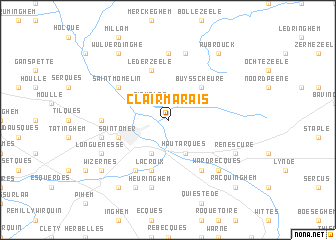 map of Clairmarais