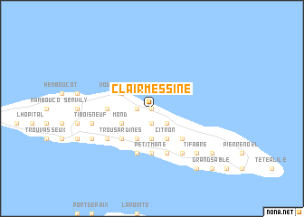 map of Clair Messine