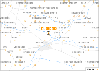 map of Clairoix