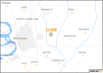 map of Clair