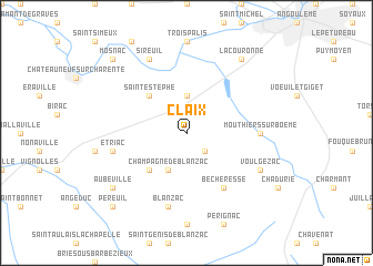 map of Claix