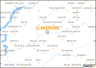 map of Clamensane