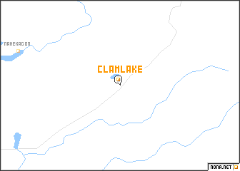 map of Clam Lake