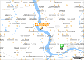 map of Clamour