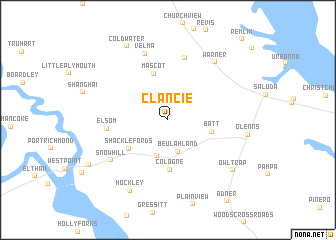 map of Clancie