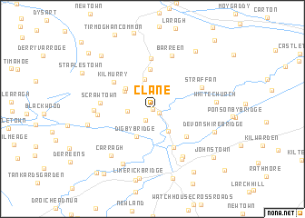 map of Clane