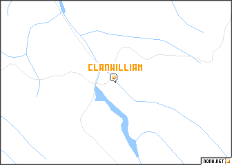 map of Clanwilliam