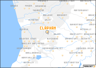 map of Clapham