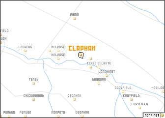 map of Clapham