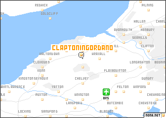 map of Clapton in Gordano