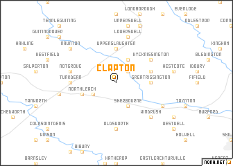 map of Clapton