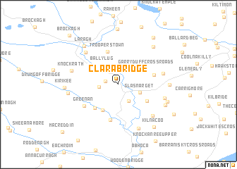 map of Clara Bridge