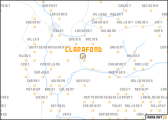 map of Clarafond