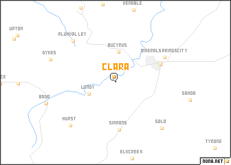 map of Clara