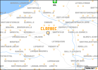 map of Clarbec