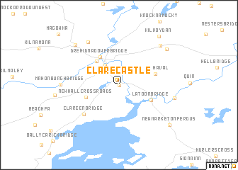 map of Clarecastle