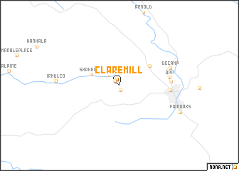 map of Clare Mill