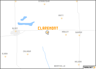 map of Claremont