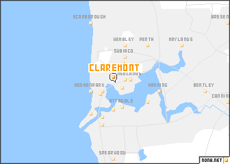 map of Claremont