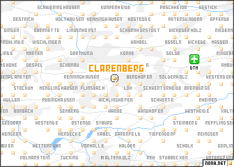 map of Clarenberg