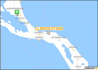 map of Clarence Town