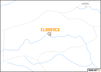 map of Clarence