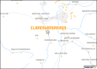 map of Clarendon Springs