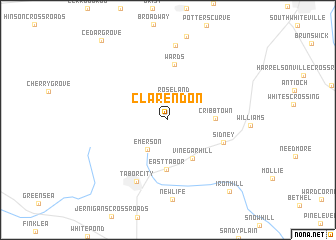 map of Clarendon