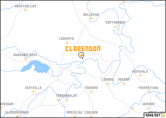 map of Clarendon