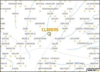 map of Clarens