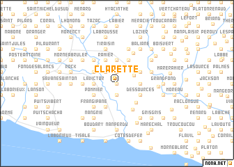 map of Clarette