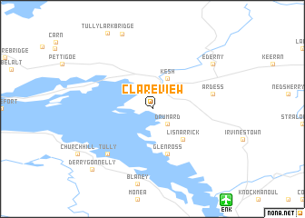 map of Clareview