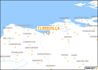 map of Clareville