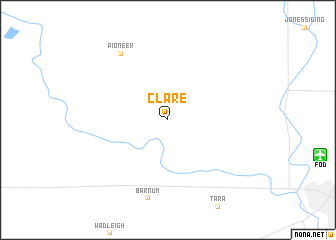 map of Clare