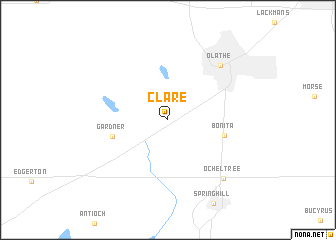 map of Clare