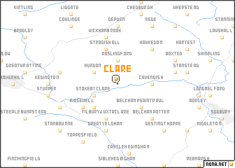 map of Clare