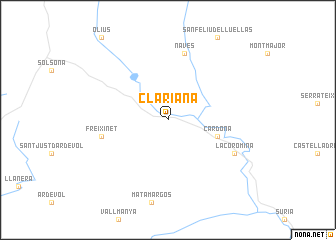 map of Clariana