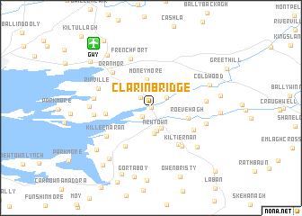 map of Clarinbridge