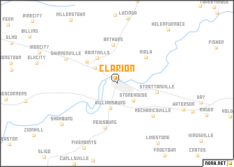 map of Clarion