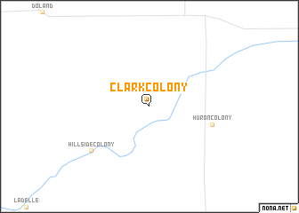 map of Clark Colony