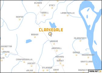 map of Clarkedale
